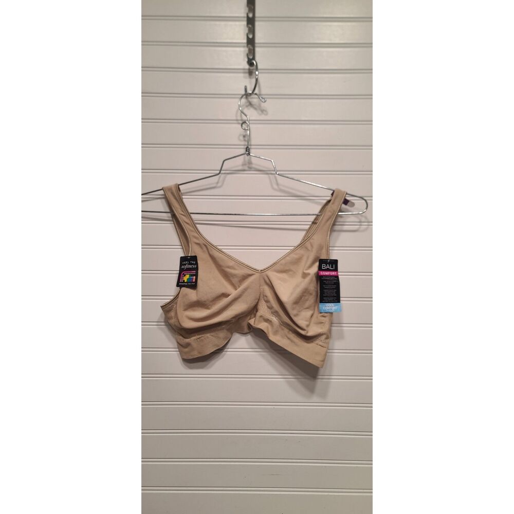 Bali Beige Cool Comfort Seamless Wirefree Bra Size 2XL NWT